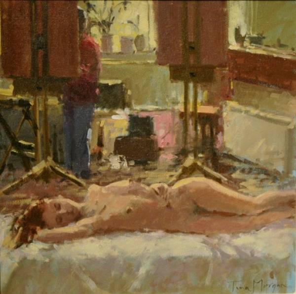 - Oil on Canvas, Painting by Tina Morgan, measuring 29 x 29 cm (H x W) framed at 50 x 50 cm £1050